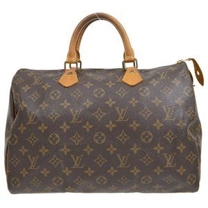 Auth Louis Vuitton Speedy 35 Satchel #26513L30
